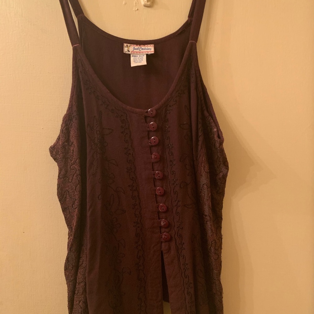 Maroon tank top